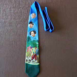 Three Stooges Golf Color Polyester Necktie